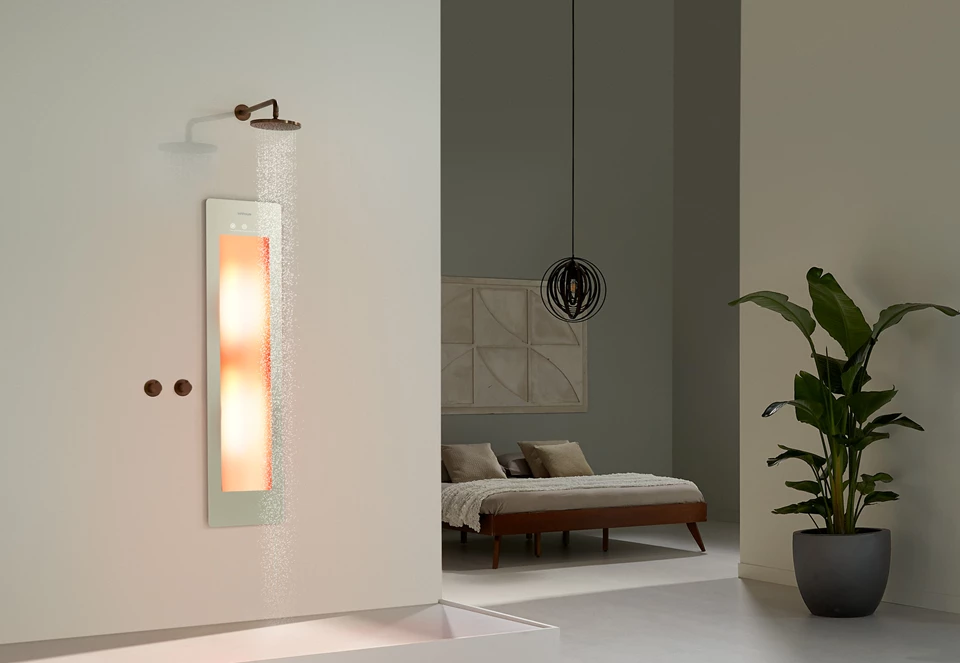 Sunshower Round Plus M White – peskasto bela izvedba