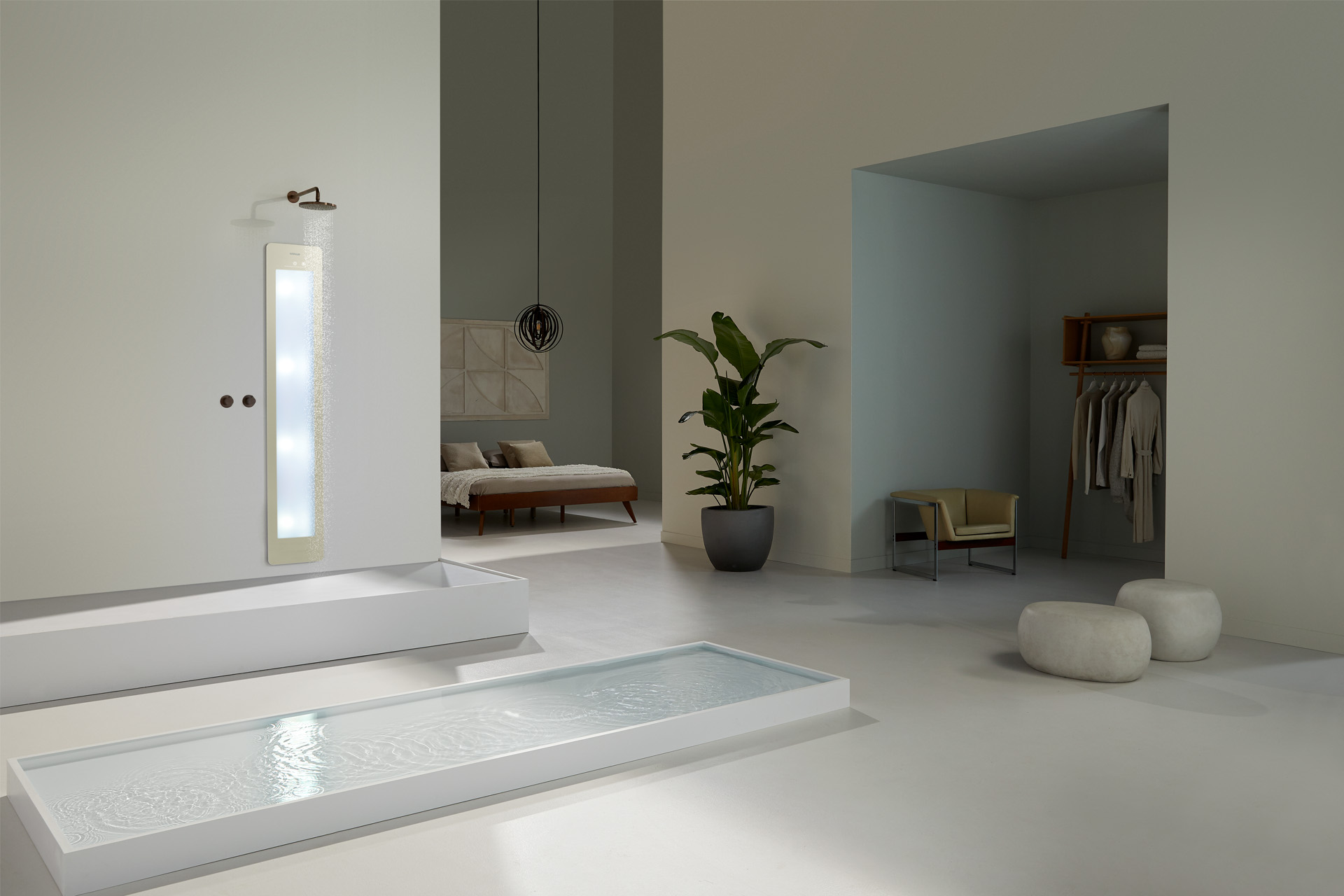 Sunshower Round Plus M White – UV svetloba